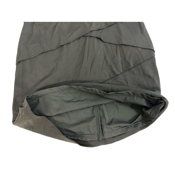 White House Black Market Black Sleeveless Ruffle Tiered Dress size 6 - Picture 8 of 9